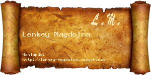 Lenkey Magdolna névjegykártya